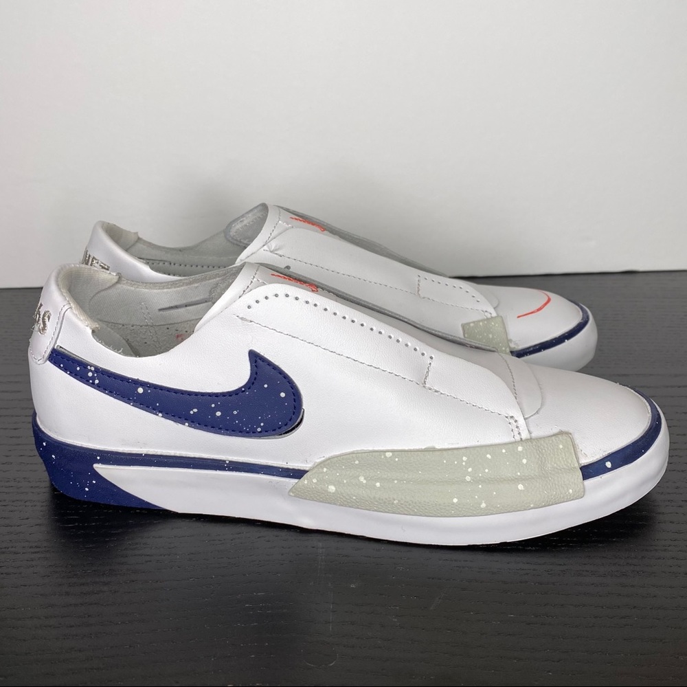NEW Nike Blazer Planet of Hoops shoes women’s size 7 white slip on basketball